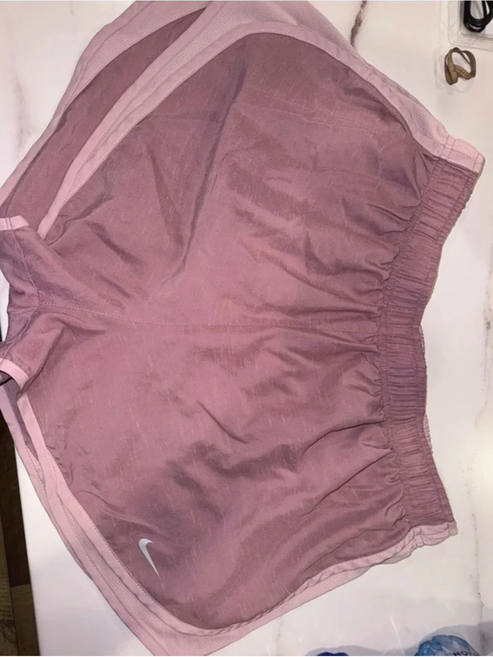 Nike Women's Dusty Pink Athletic Running Shorts